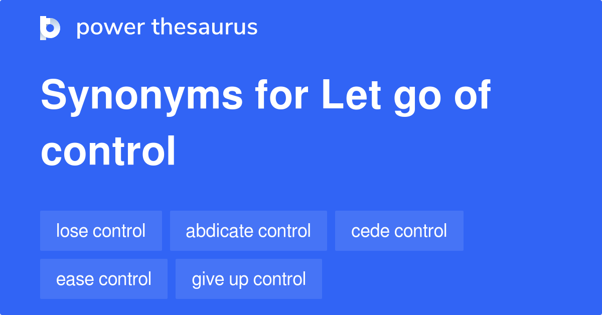 let go thesaurus