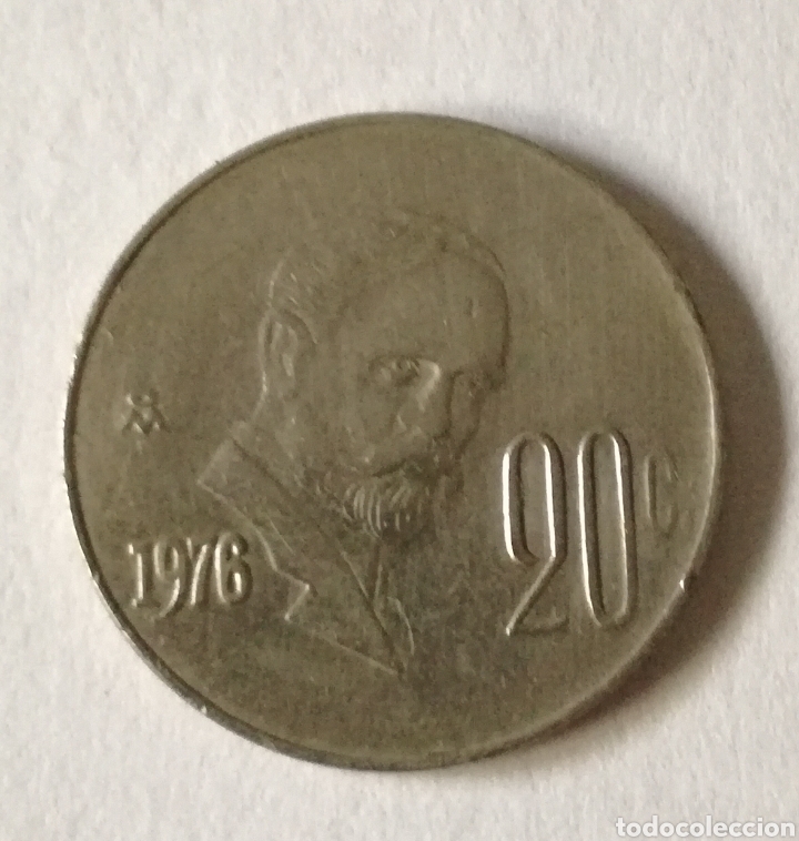 moneda 20 centavos 1976