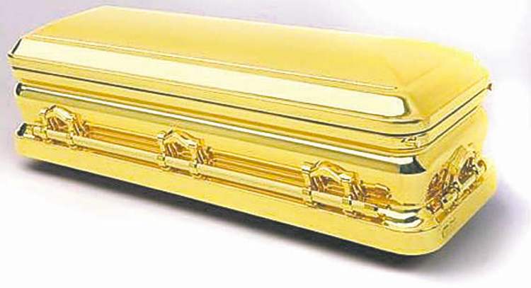 golden casket near me