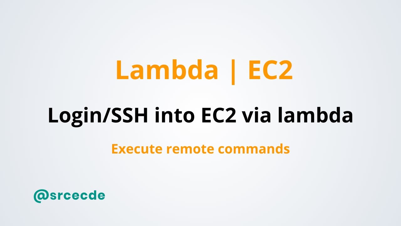 lambda ssh to ec2