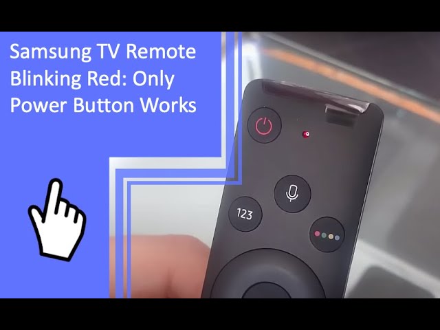 samsung tv remote blinks red