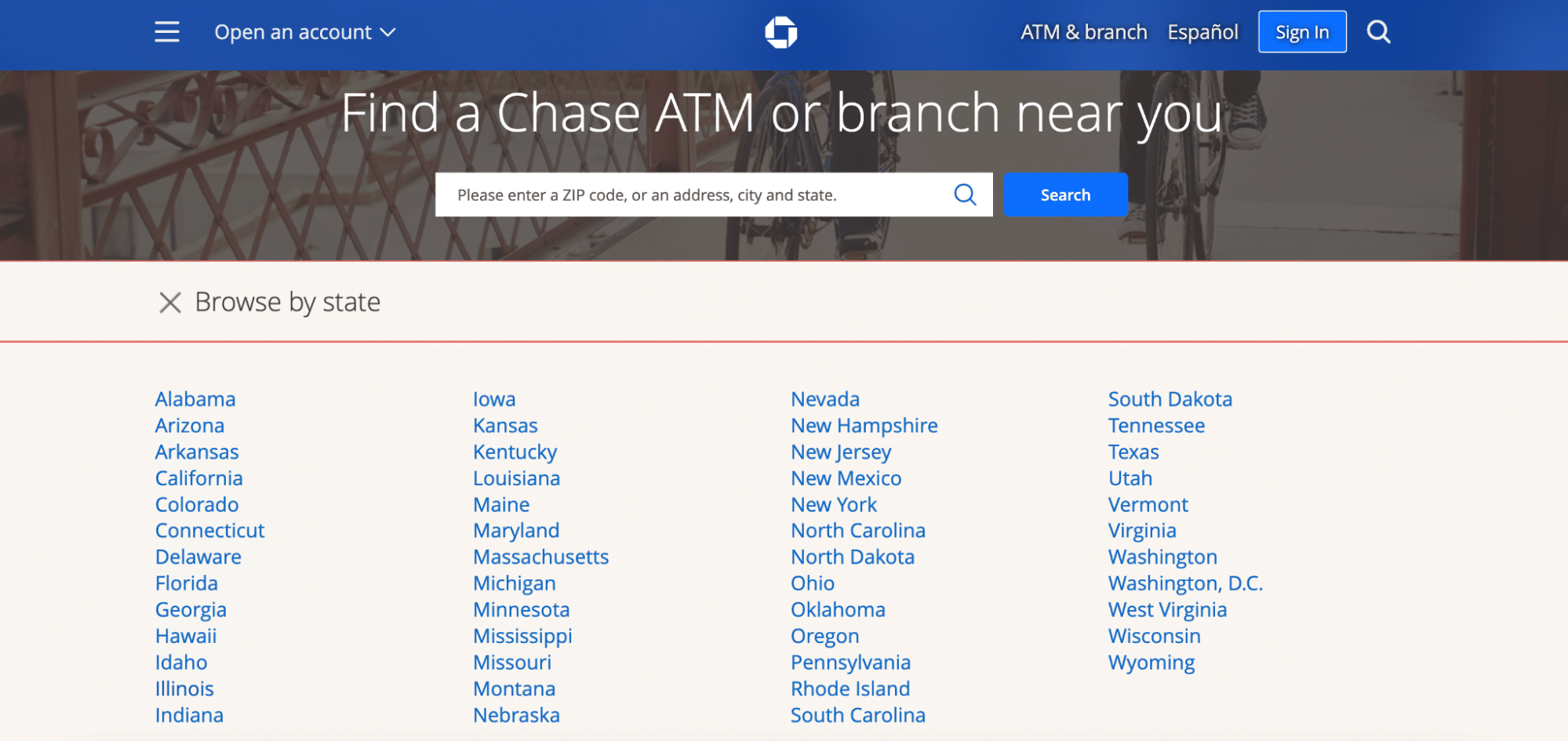 chase credit union near me