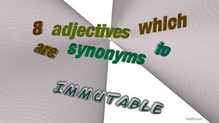 immutable synonym