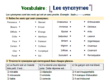 french synonym