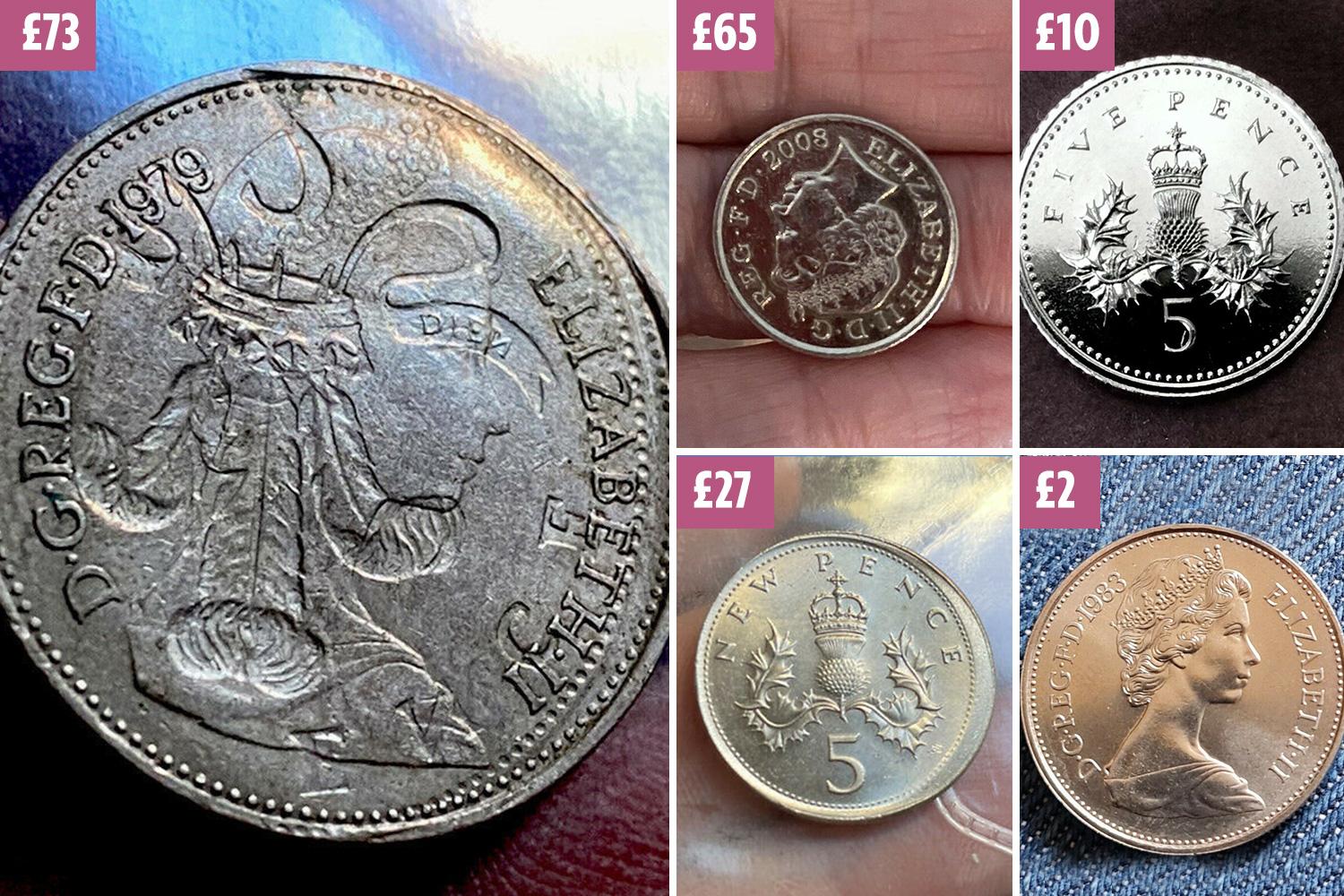 five pence coin value