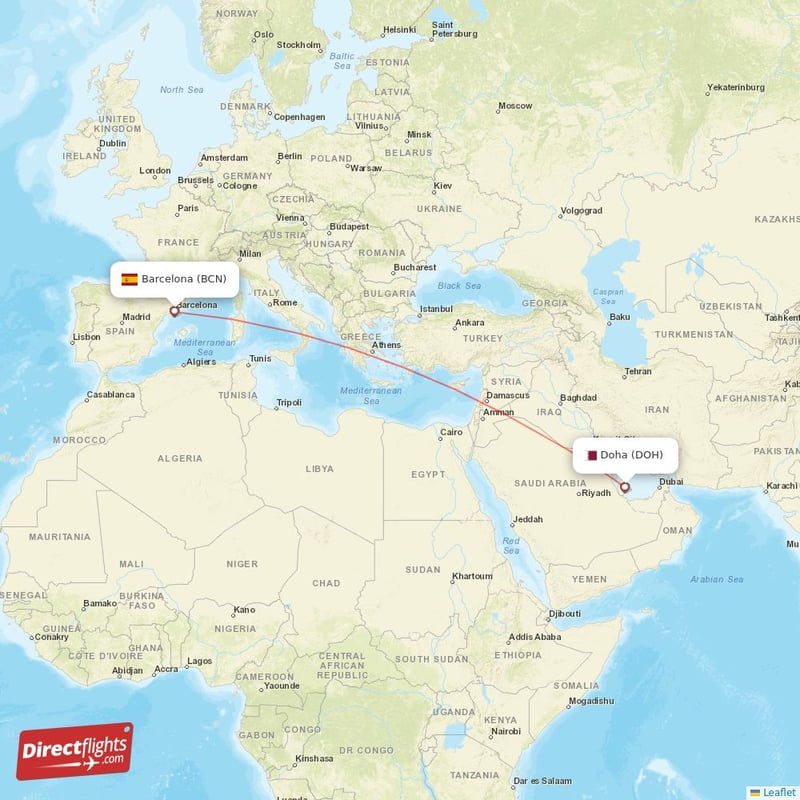 doha to london flight duration