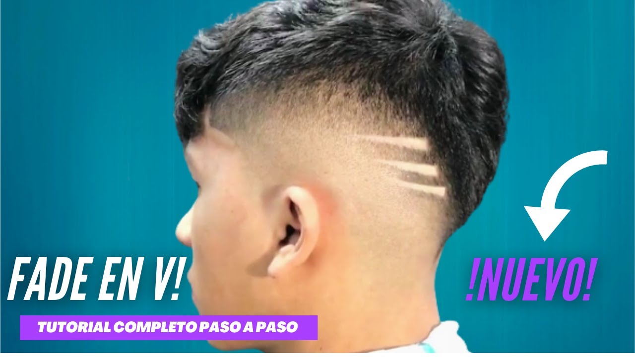 corte de cabello en v hombre