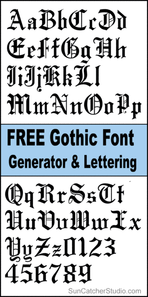 font generator gothic