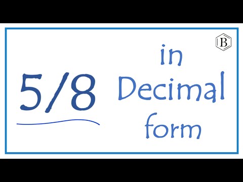 5 eighths as a decimal