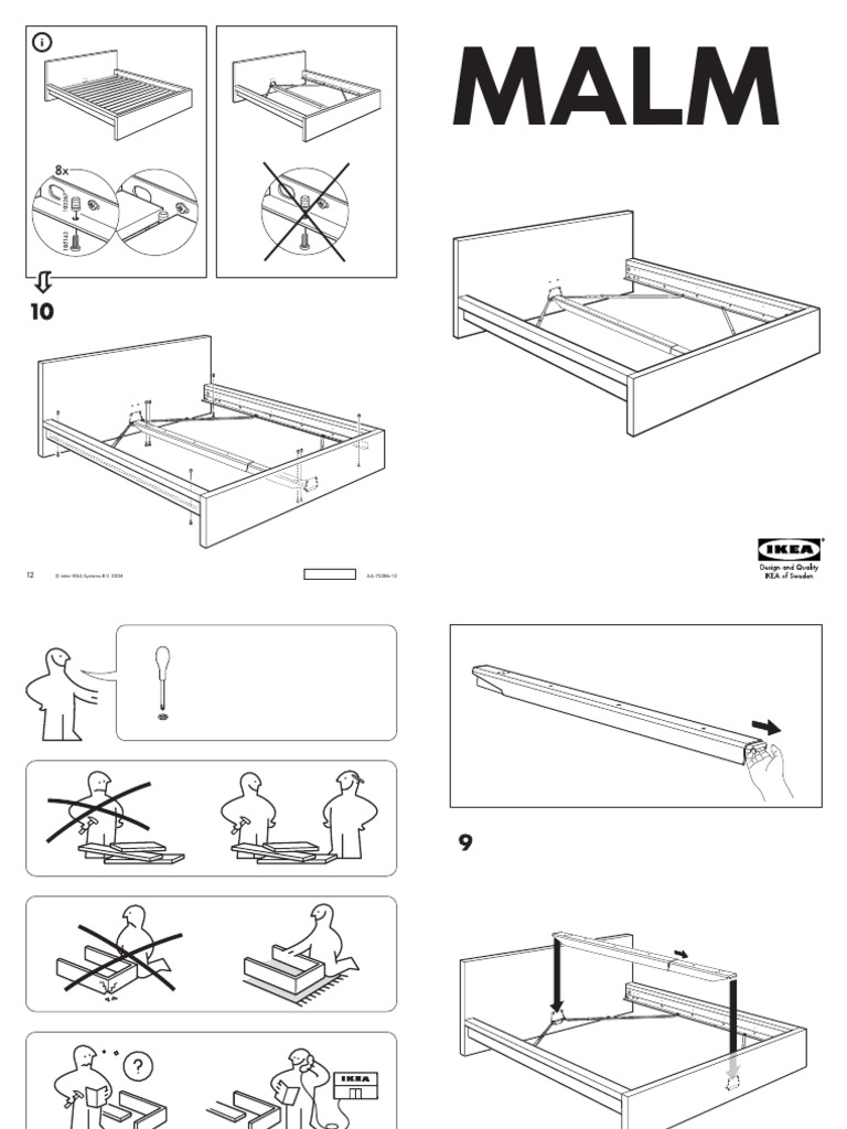 ikea bed skorva instructions