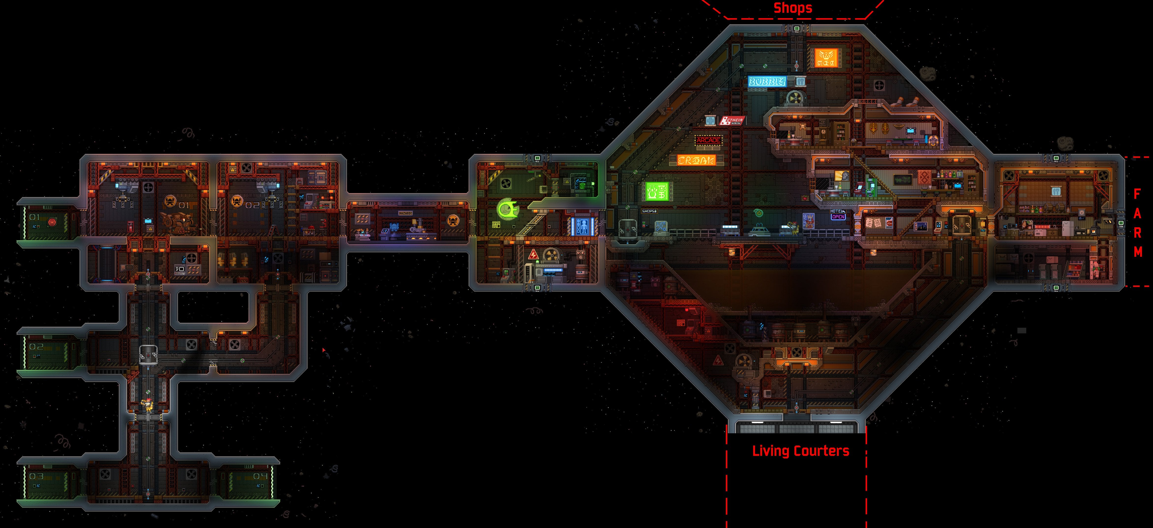 starbound how to build a space station