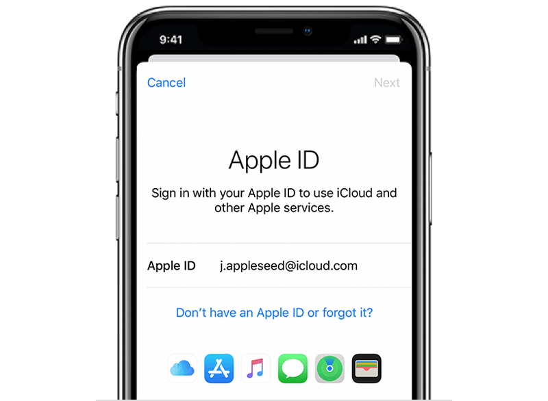 forgotten apple id