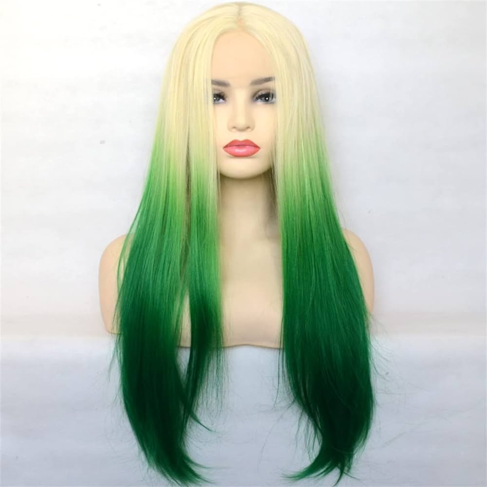 green ombre wig