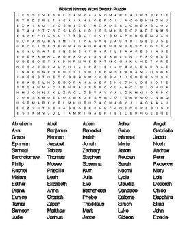 names crossword