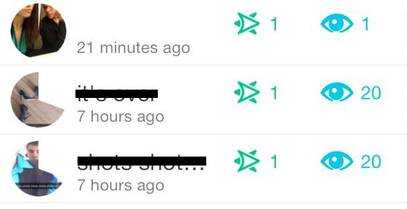 what do two arrows mean on snapchat