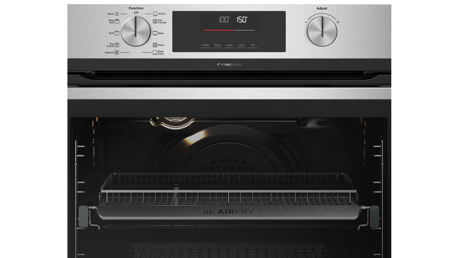 westinghouse 600mm stainless steel multifunction oven with airfry