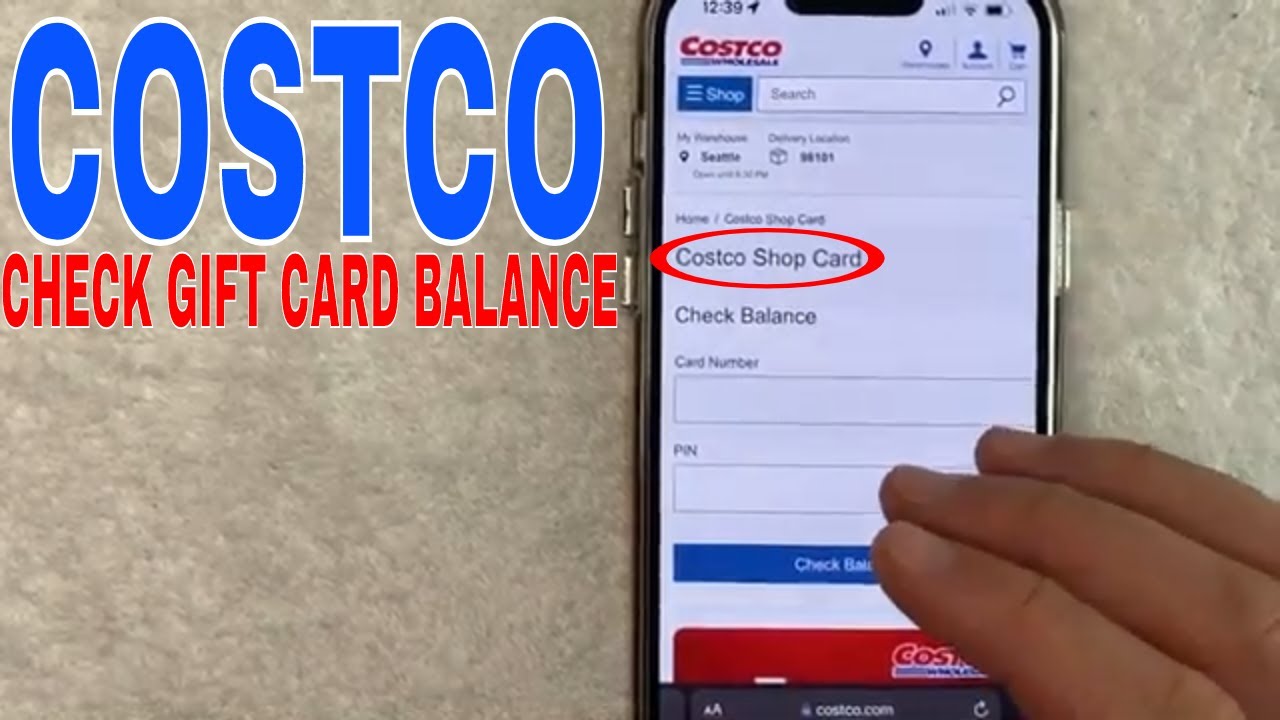 costco wholesale gift card balance