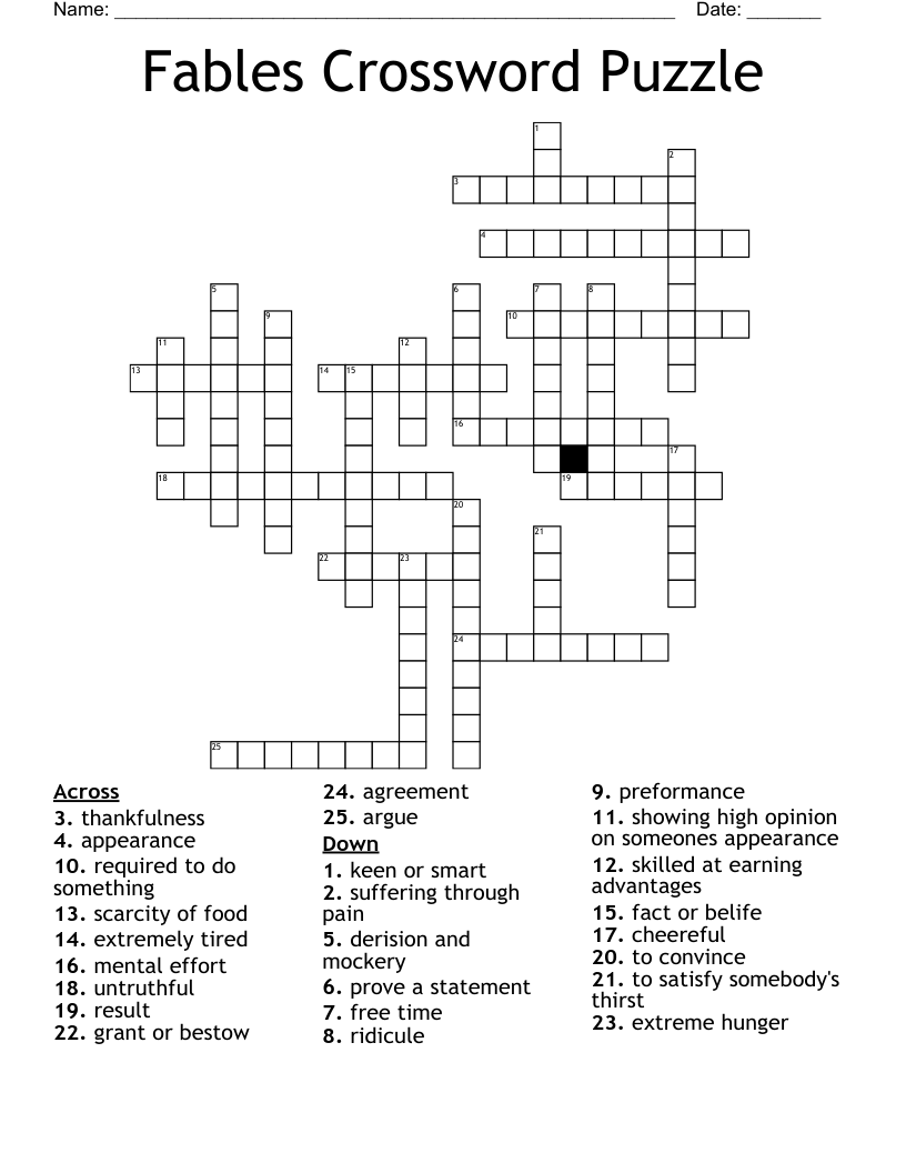 crossword ridicule