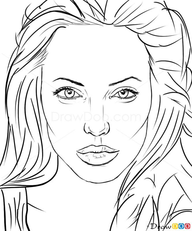 easy simple celebrity drawings