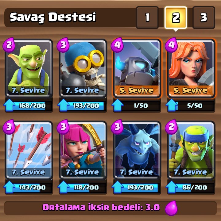 clash royale 2 arena destesi