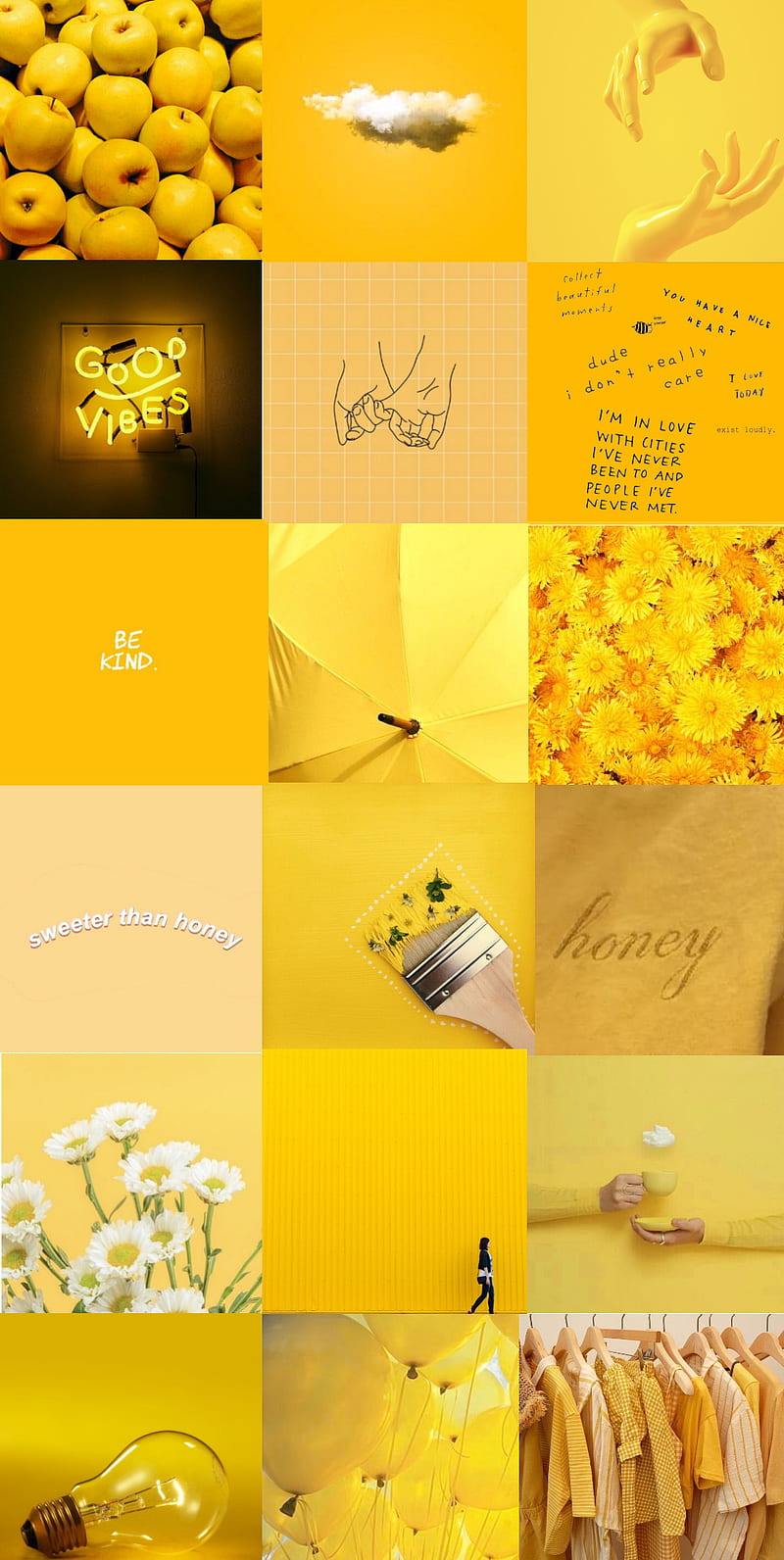 yellow aesthetics