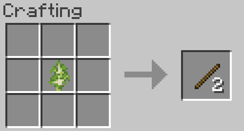 how to find a stick in minecraft