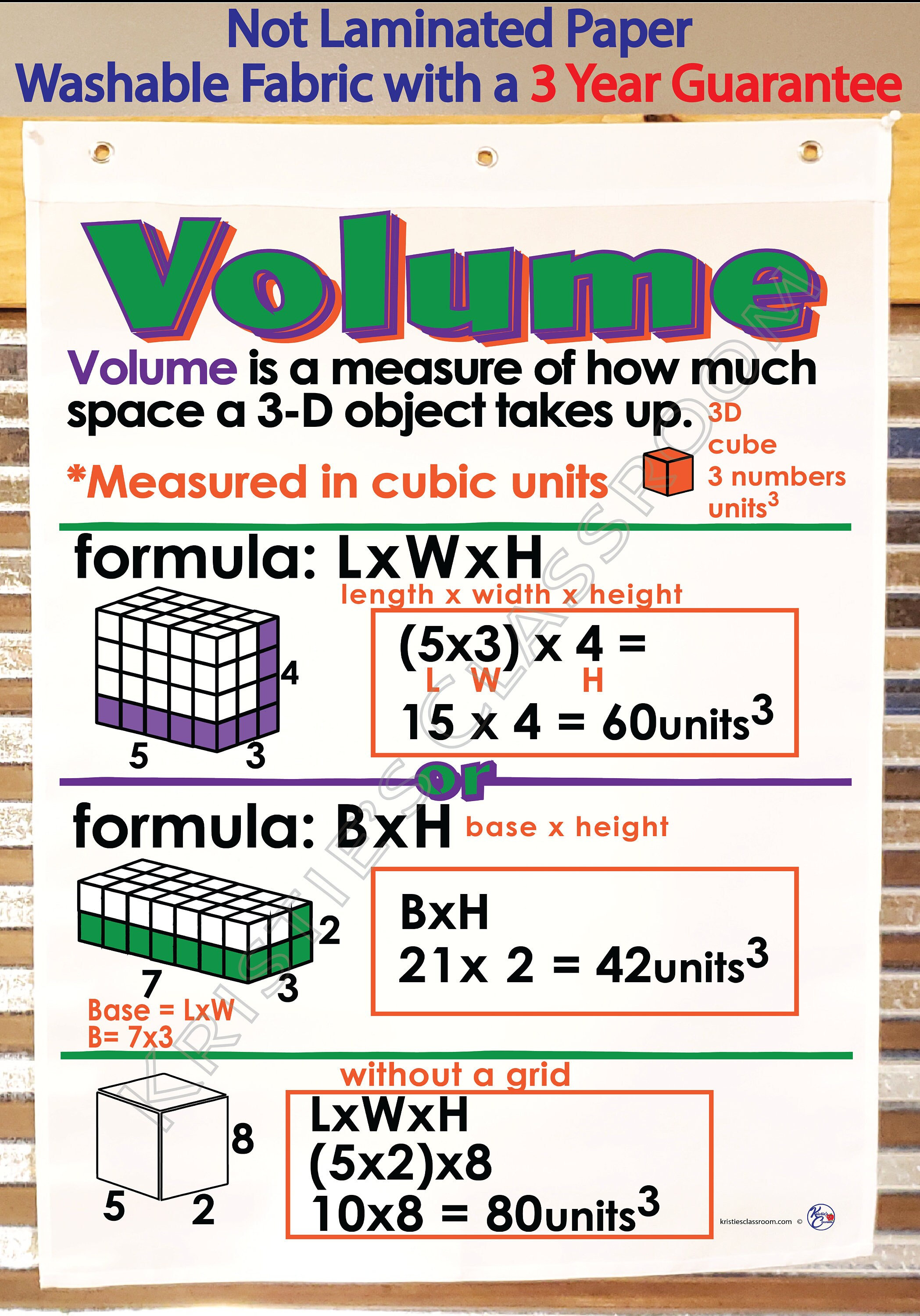 volume anchor chart grade 5