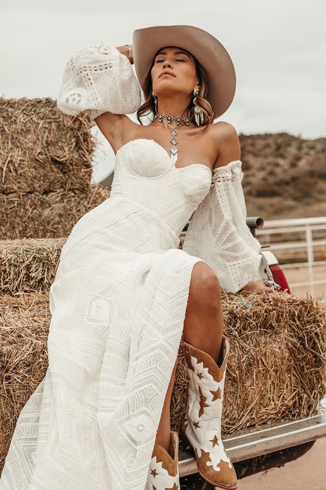 bridal cowgirl