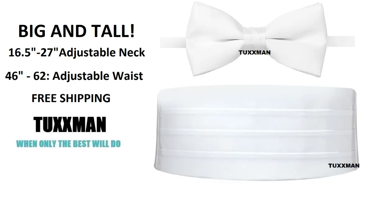 big and tall cummerbund