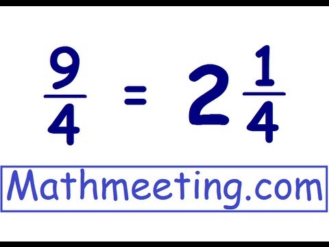 9 4 in mixed fraction