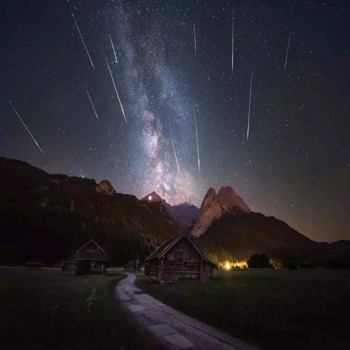 meteor shower today india live