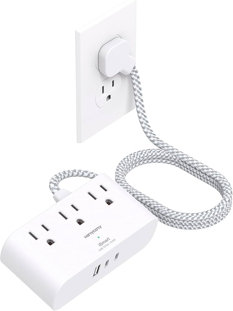 power strips with flat plugs