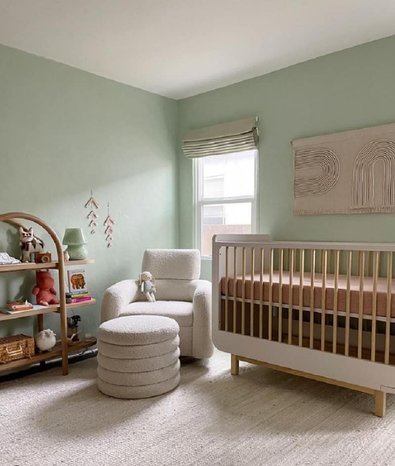 green nursery room ideas