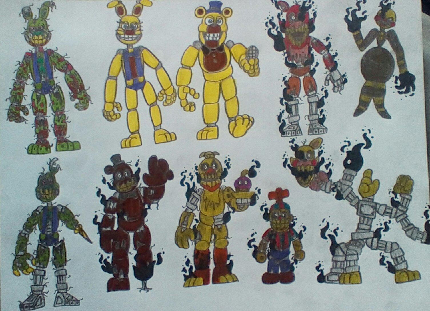 fnaf 3 animatronics