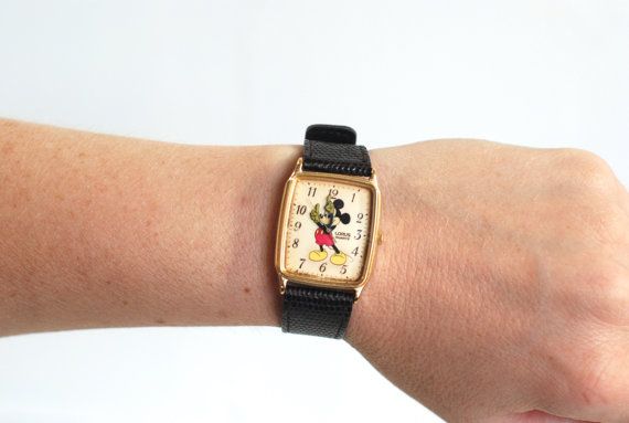 square mickey mouse watch