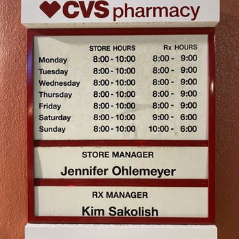 when does cvs close on sundays