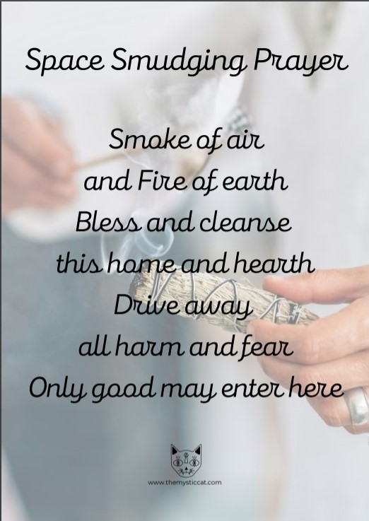 prayer for smudging a home