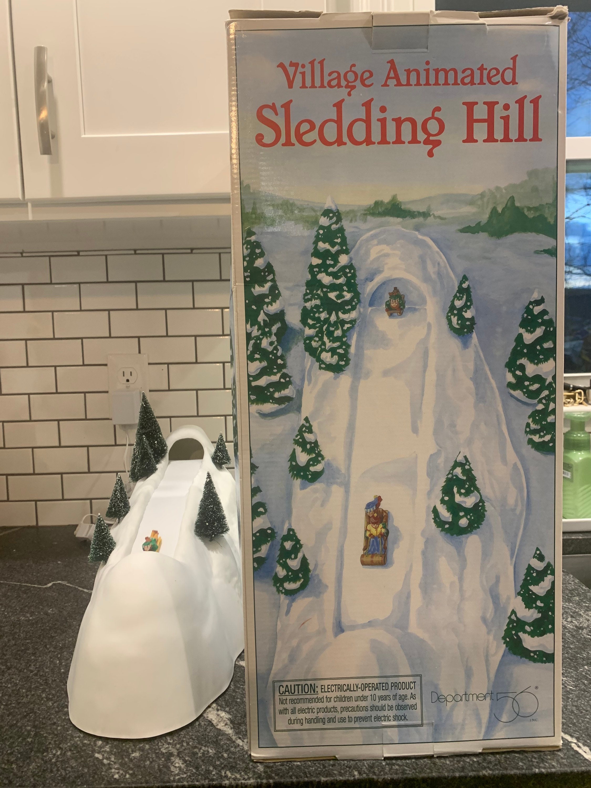 department 56 sledding hill