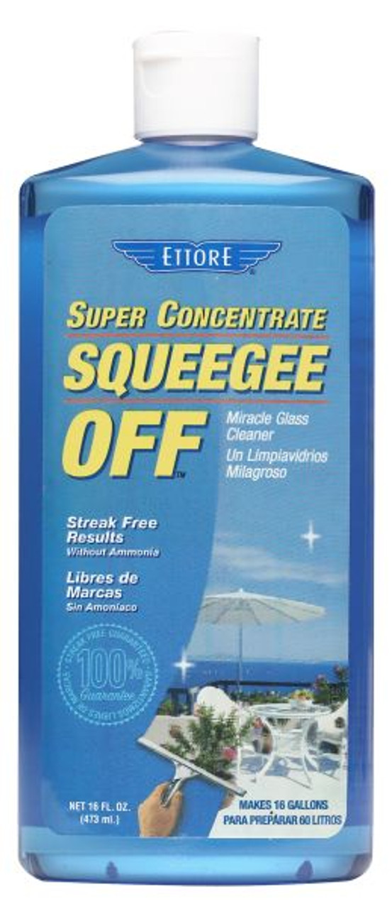 squeegee off miracle glass cleaner