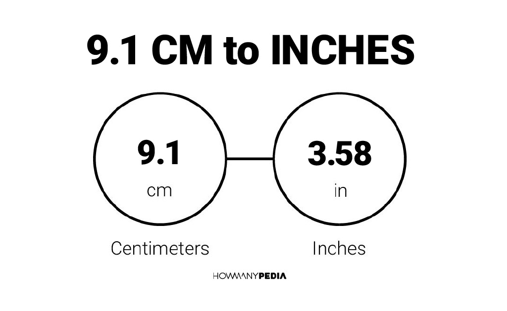 9.1 inches in cm