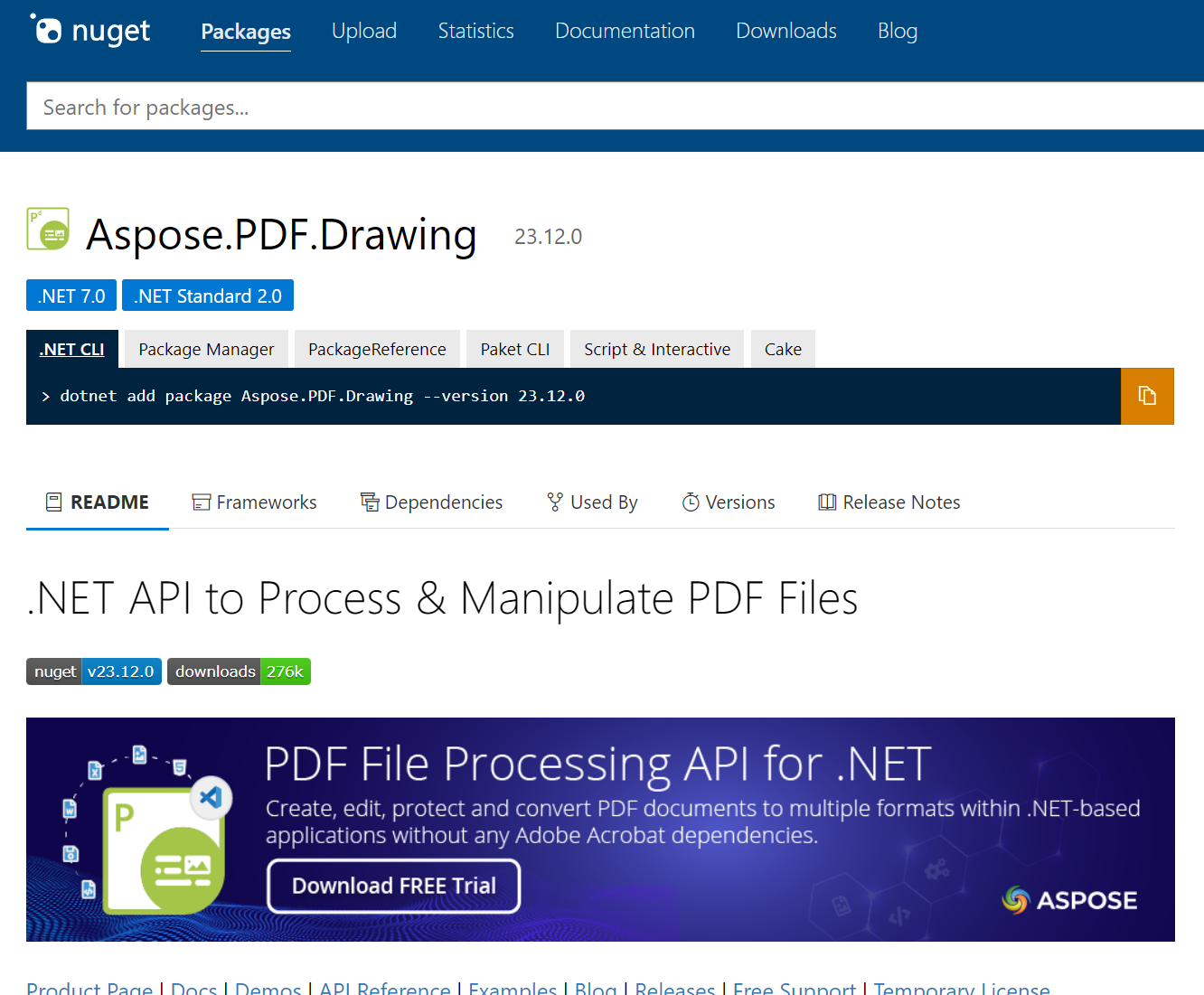 aspose pdf for net download