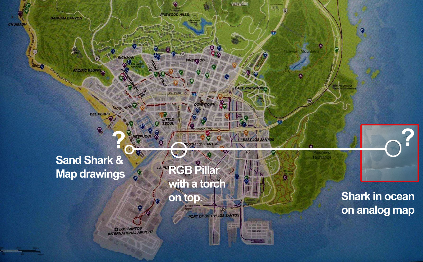 gta 5 shark location map