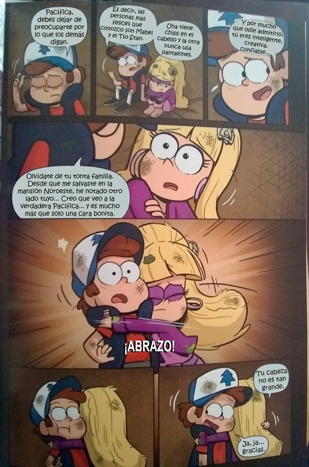 comic de gravity falls en español dipper y pacifica