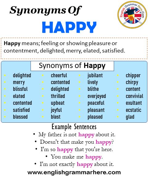 synonym for happy