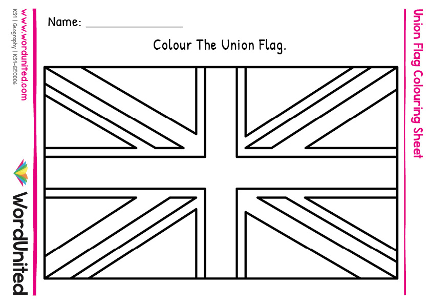 union jack coloring page