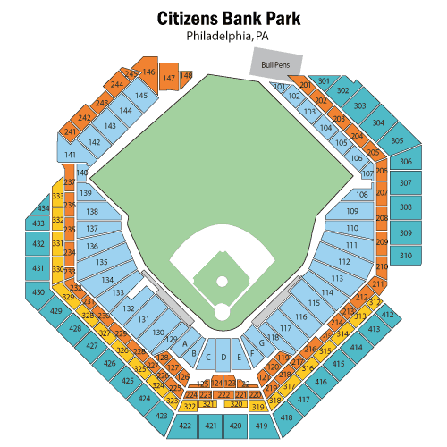 citizens bank park seating chart