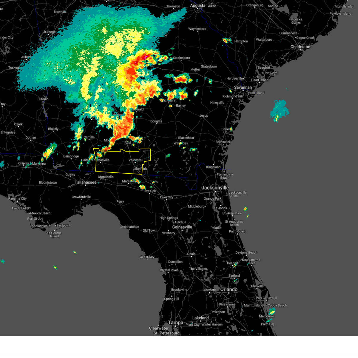 weather in valdosta georgia today