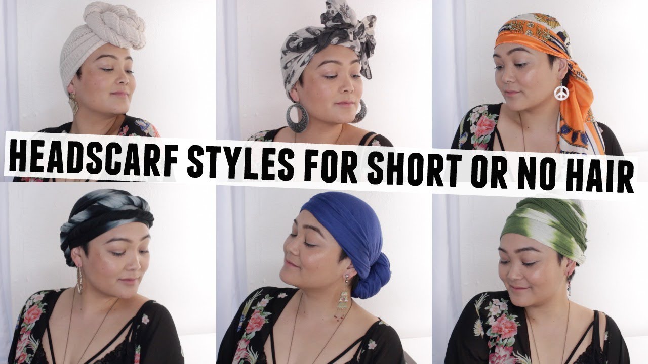 head scarf short hair