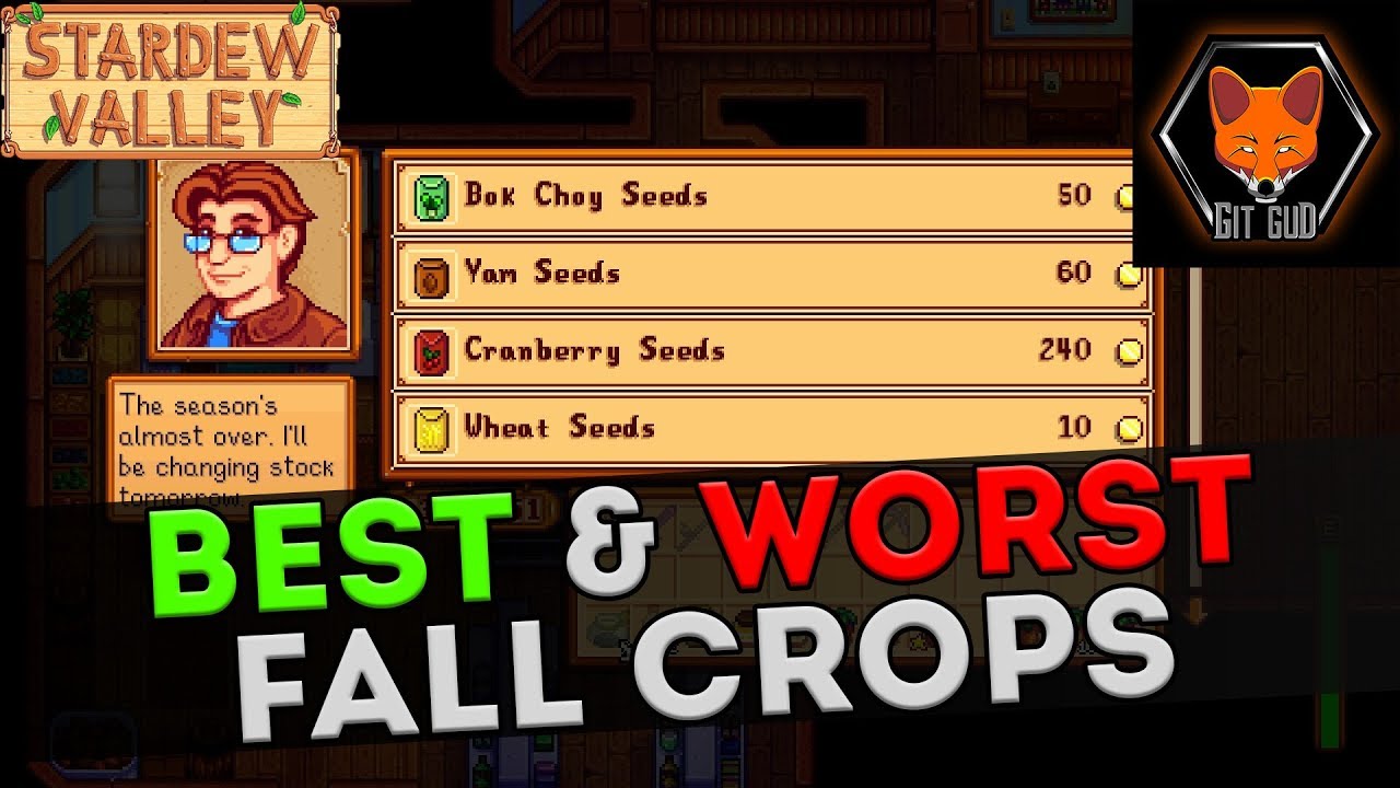 best fall crop stardew