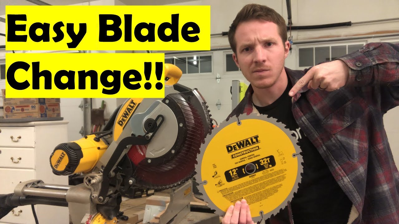 dewalt change blade